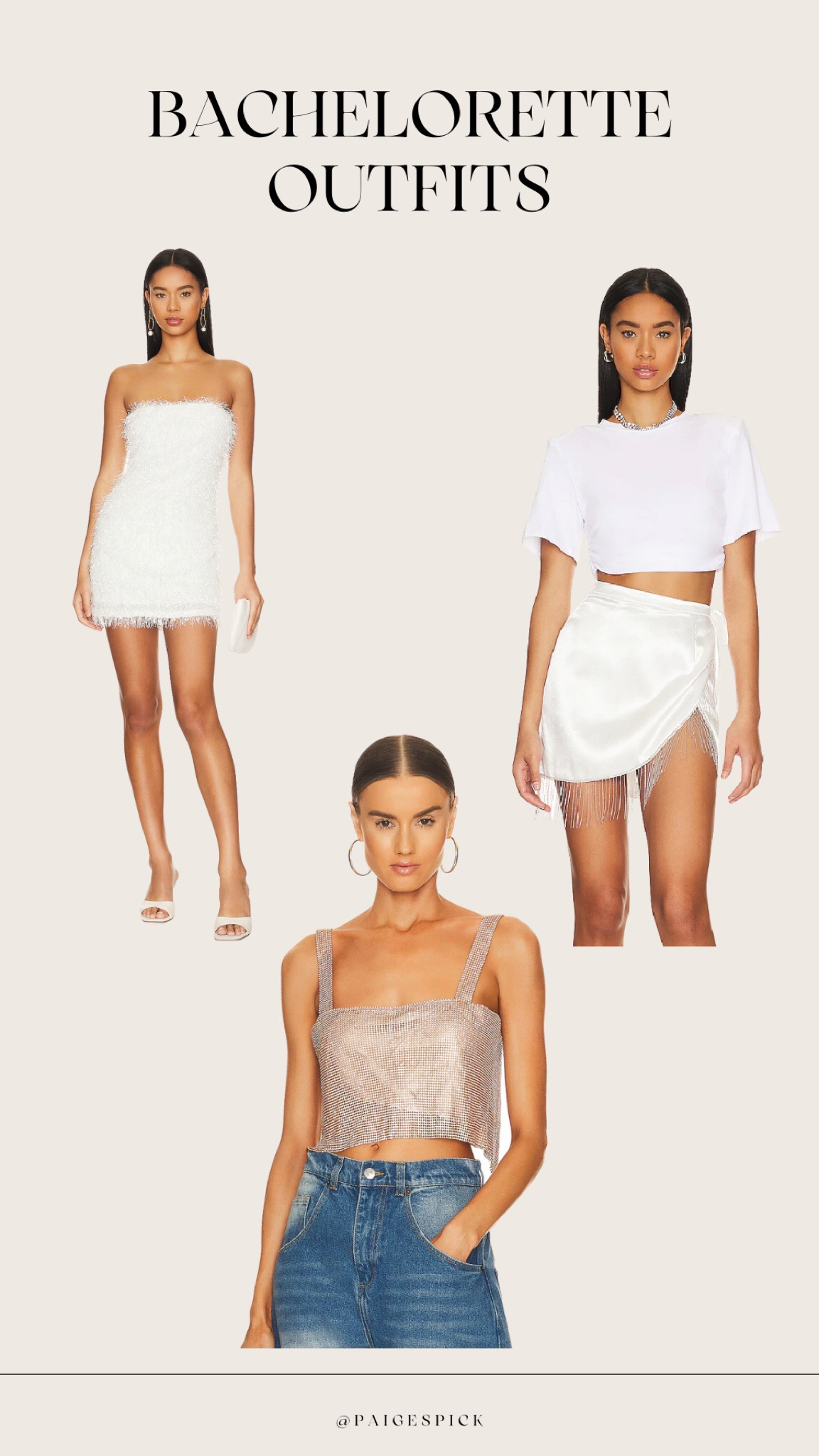 Bachelorette outfit ideas from revolve! Wedding, bachelorette party, bridal, all white outfits. 

#LTKsalealert #LTKstyletip #LTKwedding