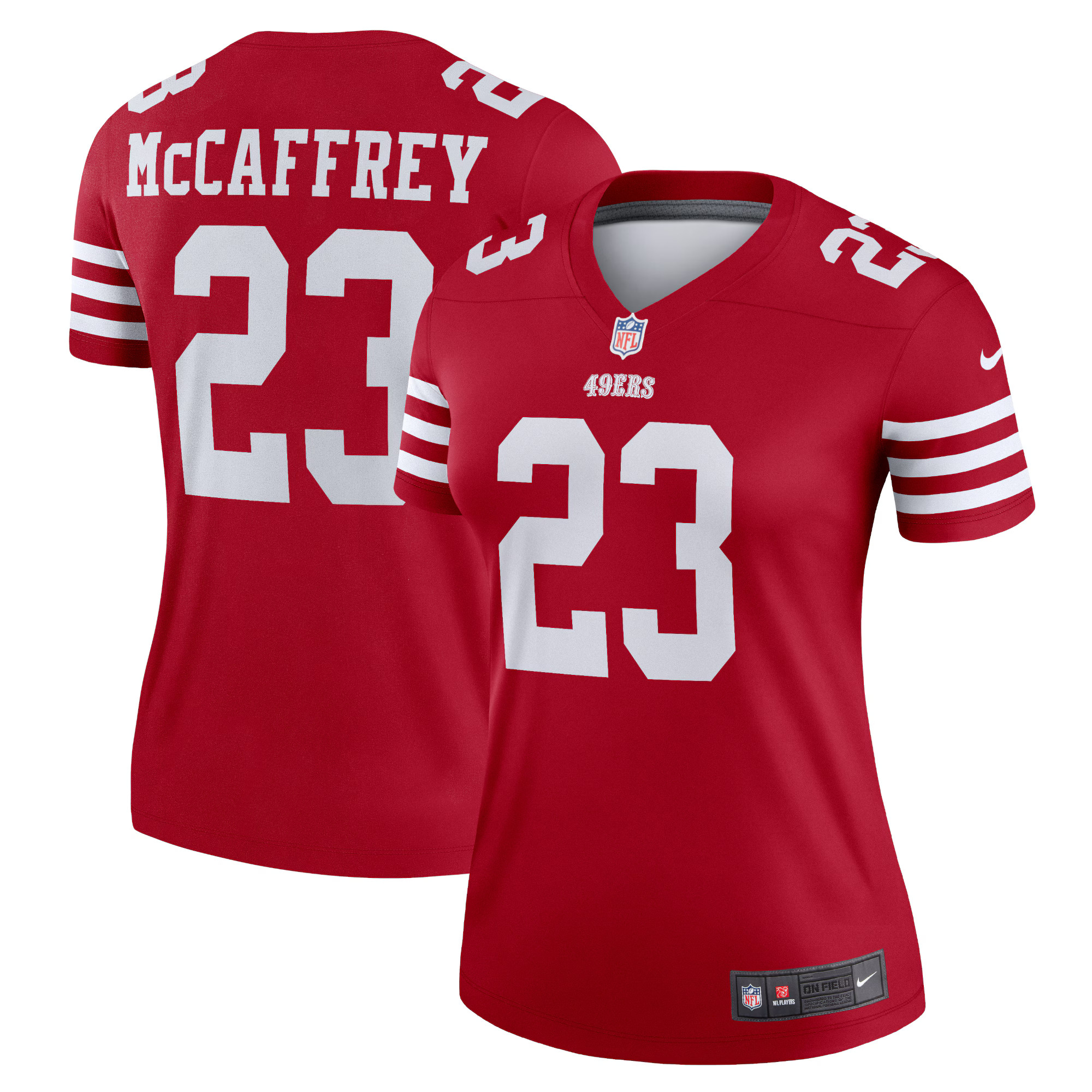 Women's San Francisco 49ers Christian McCaffrey Nike Scarlet Legend Jersey | NFL Shop