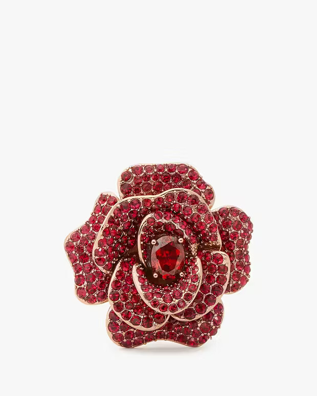 Scarlet Blooms Rose Ring | Kate Spade Outlet