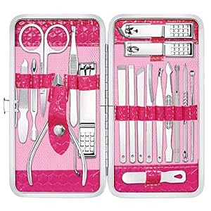 Amazon.com : Gift for Women/Men,Nail Care kit Manicure Grooming Set with Travel Case - Yougai 18 ... | Amazon (US)