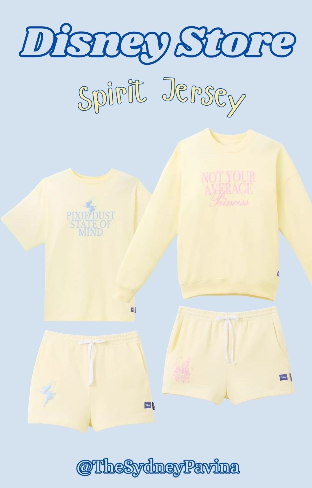 New butter yellow Disney Spirit Jersey outfits available on the Disney Store! 

Disney OOTD | Tinkerbell | Princess

#LTKSaleAlert #LTKootd