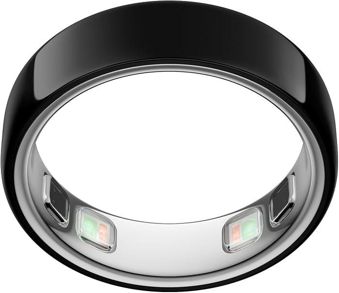 Oura Ring 5 - Black - Size 8 - World\u2019s Smallest Smart Ring - Sleep, Activity, Women\u2019s H... | Amazon (US)