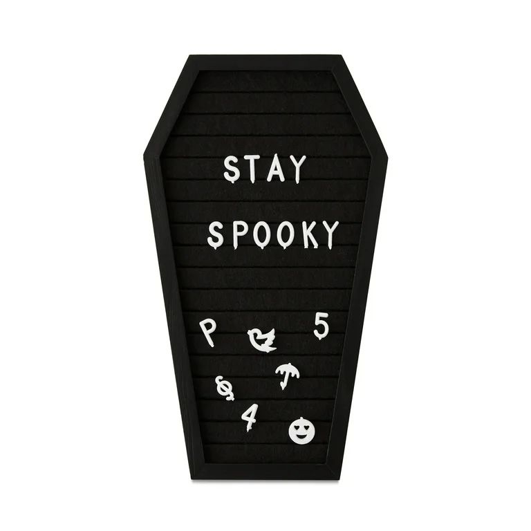 12In Halloween Black & White Coffin-Shaped Message Board Décor for Adult,Way To Celebrate! | Walmart (US)