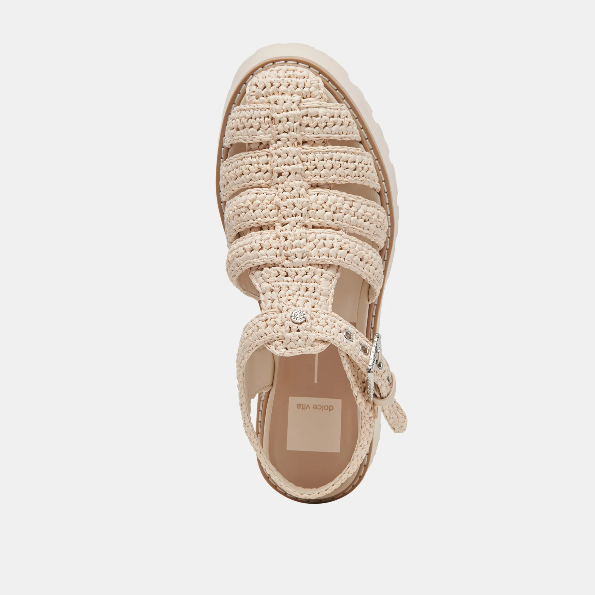 LASLY SANDALS OATMEAL KNIT | DolceVita.com