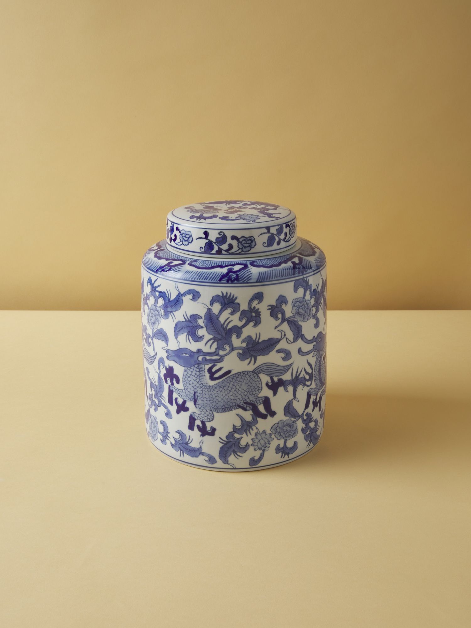 10in Chinoiserie Jar With Lid | Decorative Objects | HomeGoods | HomeGoods