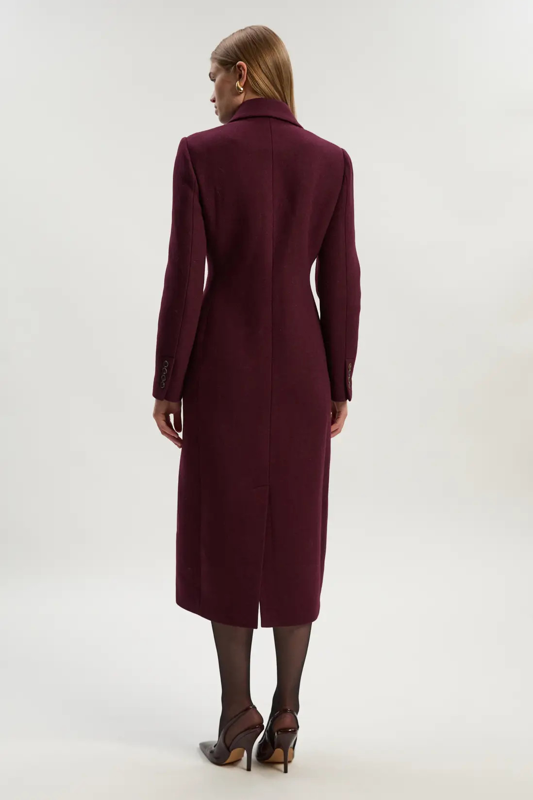 Forever Wool Double Breasted Tailored Midi Coat | Karen Millen