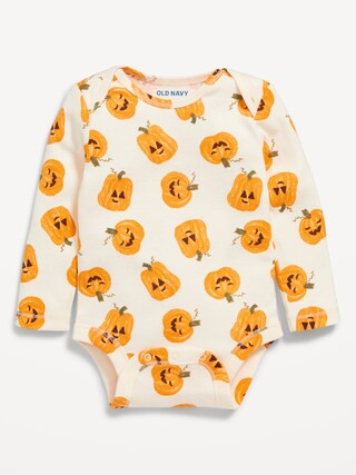 Unisex Long-Sleeve Printed Bodysuit for Baby | Old Navy (US)