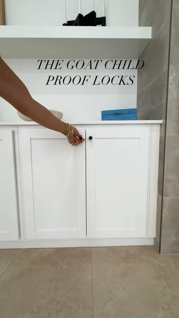 We have had these for 3 years with no issues! I even installed them myself 🙌🏼 They have different options of amounts depending on how many you need, and also come with the magnetic keys. So aesthetic, you would never even know they are there! I love that they are adhesive and don’t require drilling or putting any holes in your cabinets or furniture.

#LTKfamily #LTKbaby #LTKkids