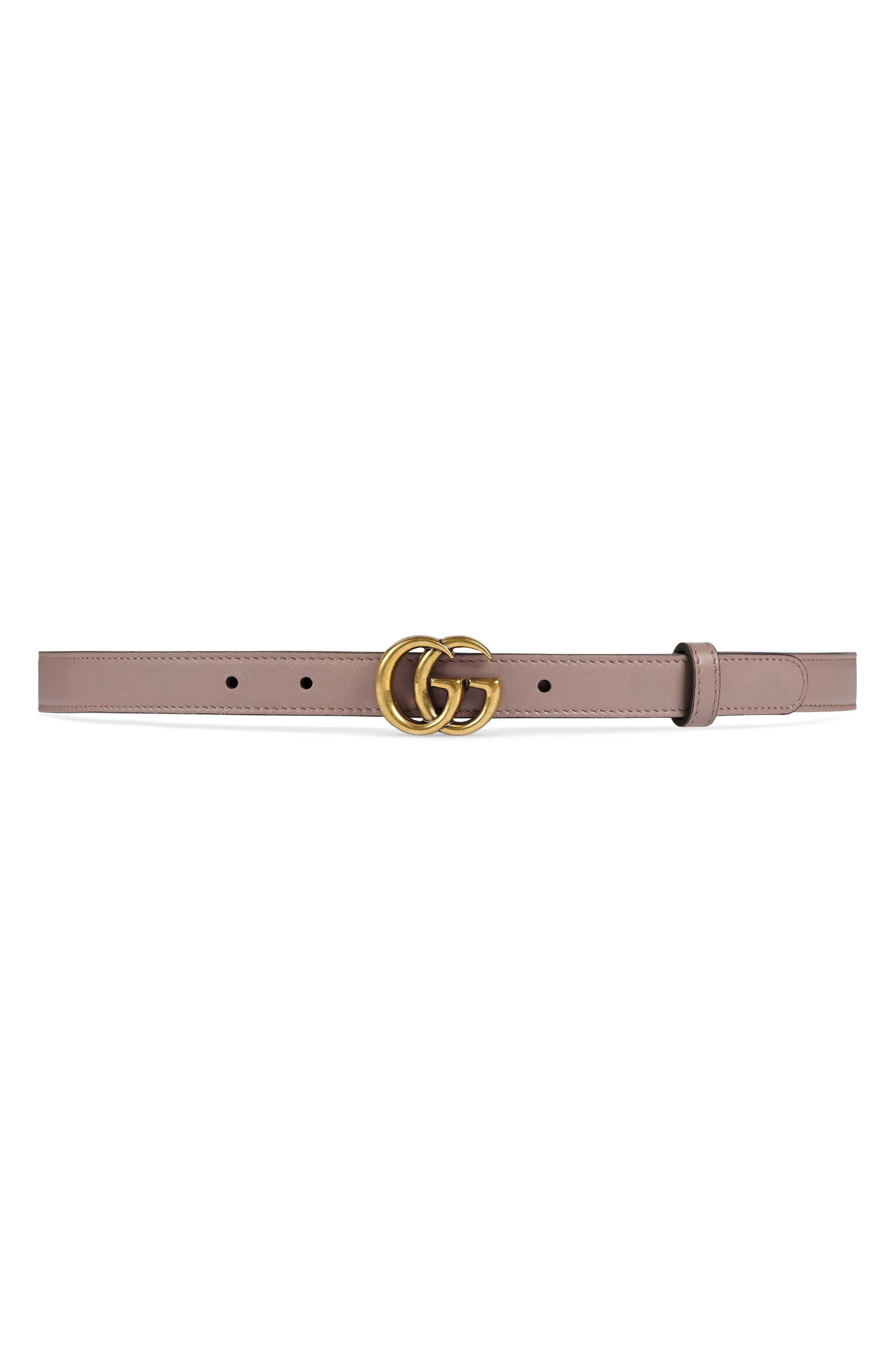 Gucci Double-G Buckle Calfskin Belt | Nordstrom