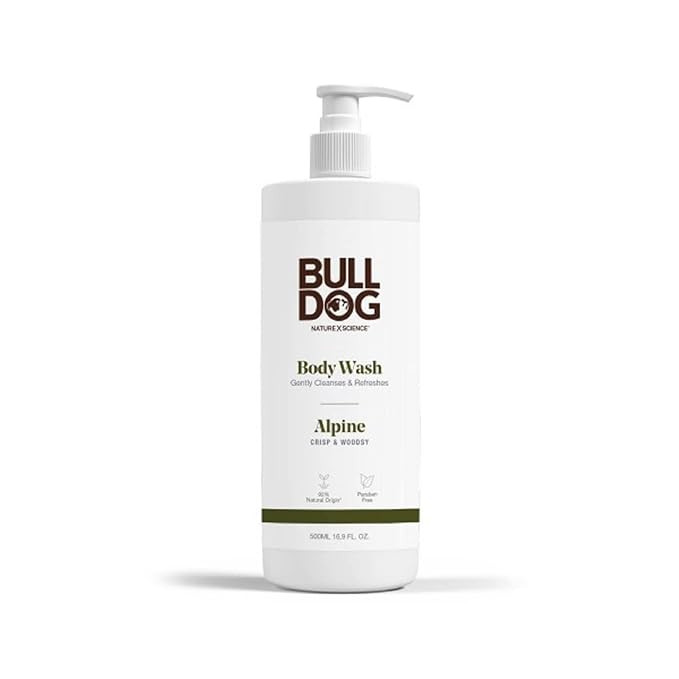 BULLDOG Mens Skincare and Grooming Body Wash, Alpine, 16.9 Fluid Ounce | Amazon (US)
