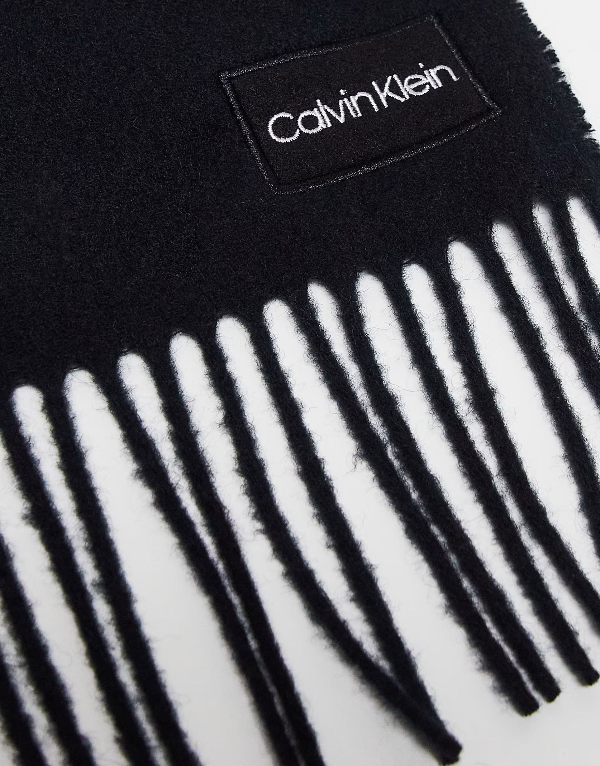 Calvin Klein wool scarf in black | ASOS (Global)