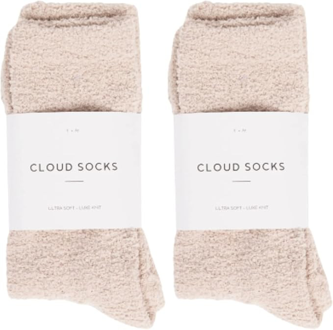 Unboxme Gifts Warm & Cozy Fuzzy Super Soft Luxurious Fabric Sleep Socks | Ultra-Luxe Cloud Sock F... | Amazon (US)