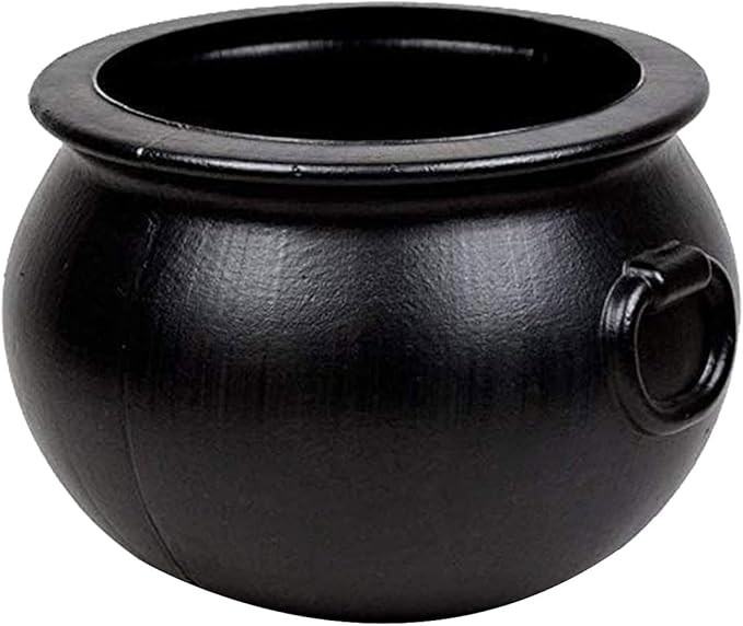 PMU Halloween Cauldron 16 Inch Black Plastic Party Accessory Pkg/1 | Amazon (US)
