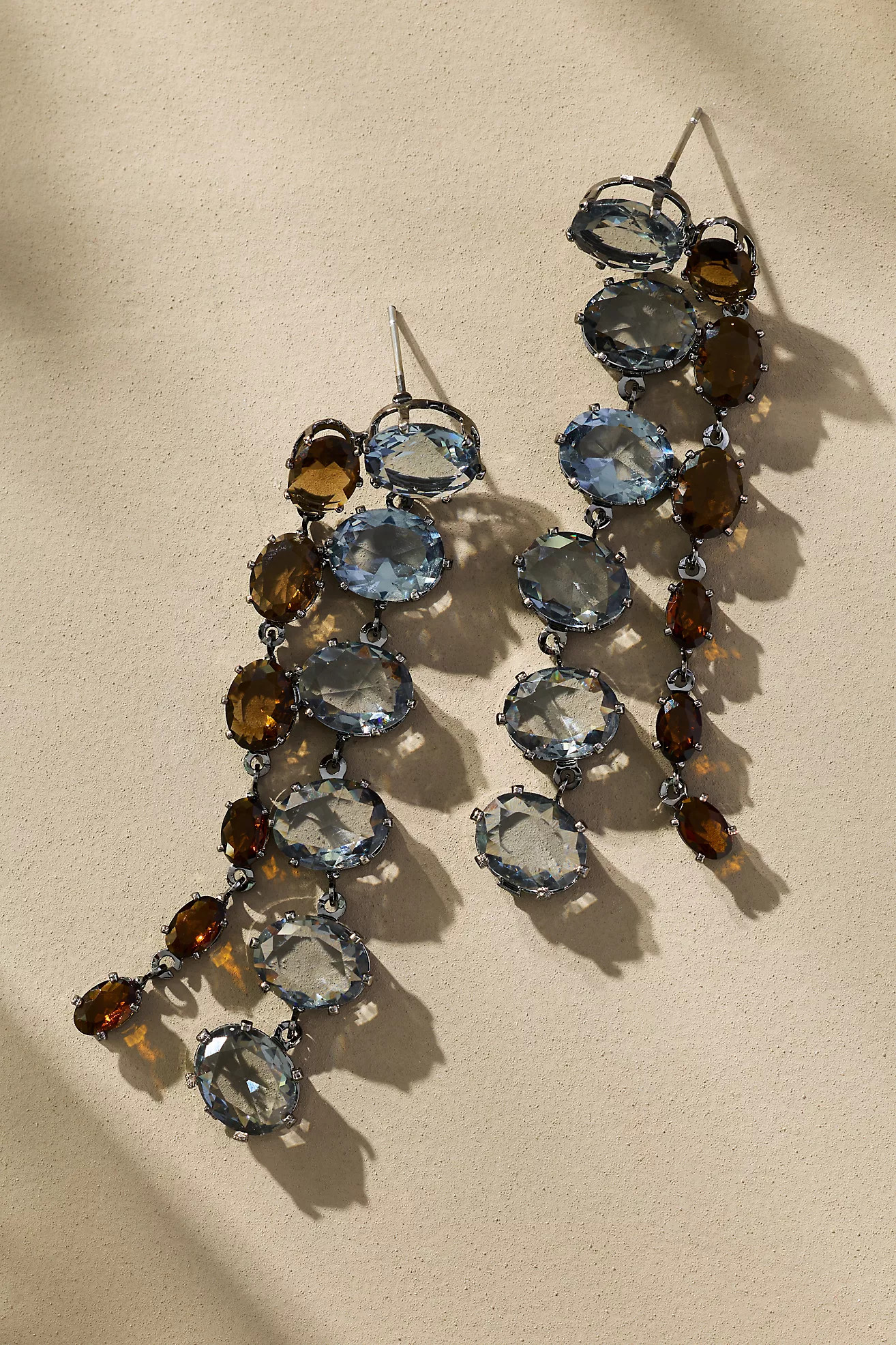Parallel Crystal Drop Earrings | Anthropologie (US)