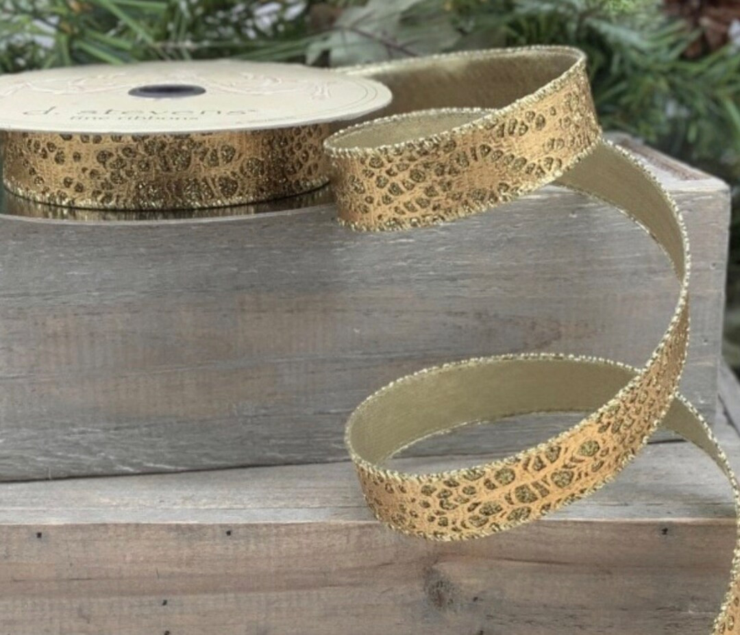 D Stevens 10 Yards 1 Inch Wired Ribbon Animal Print Ribbon - Etsy | Etsy (US)