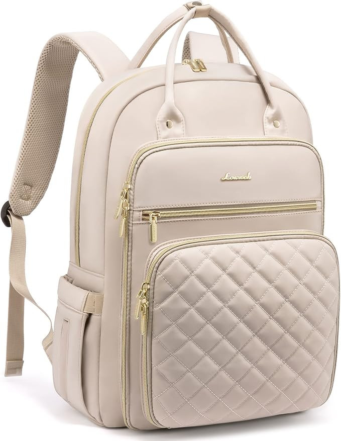 LOVEVOOK Laptop Backpack for Women, 15.6 Inch Computer Backpack for Teacher Nurse with Water Resi... | Amazon (US)