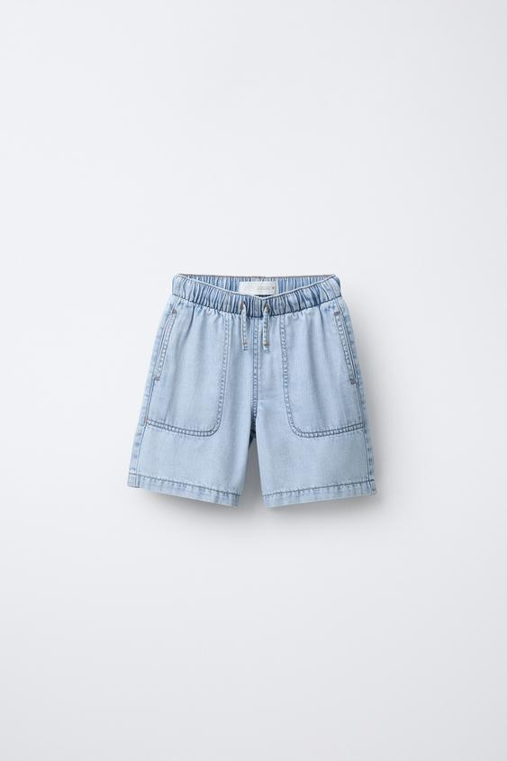 FLOWY DENIM SHORTS | Zara US