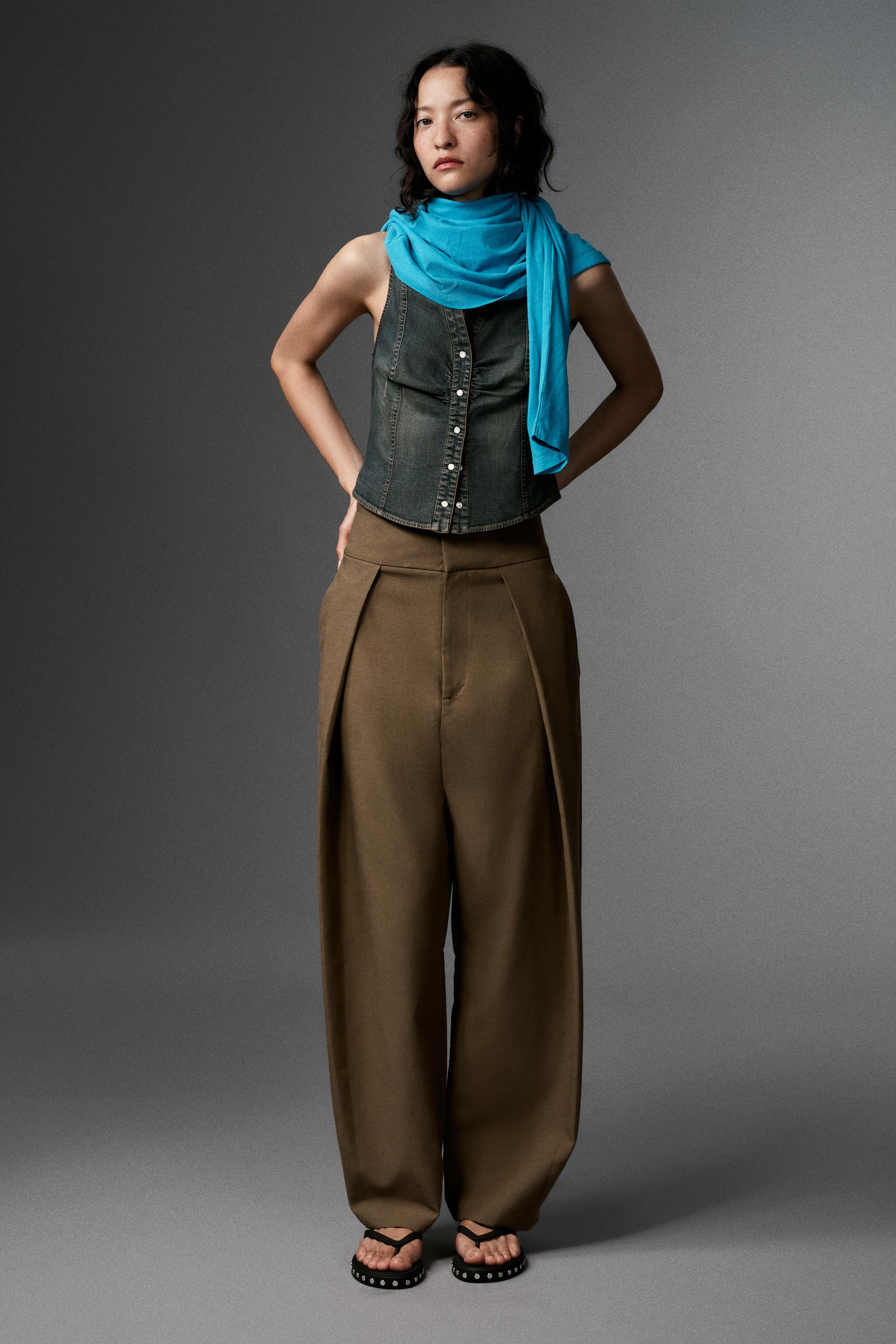PLEATED BALLOON PANTS | Zara US