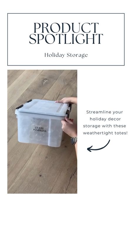 Streamline your holiday storage with some of our favorite weathertight totes! 

#LTKVideo #LTKhome #LTKHoliday