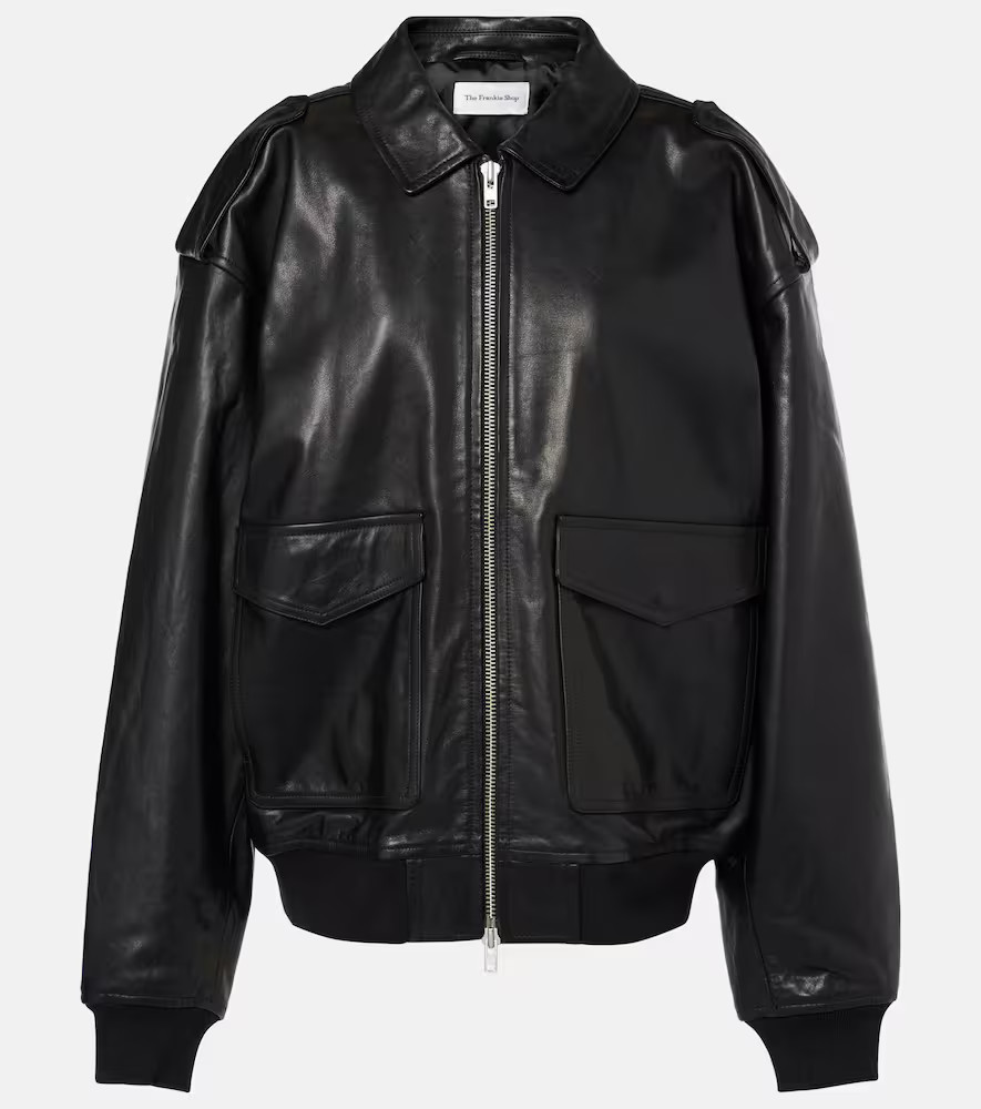 The Frankie Shop Viper leather jacket | Mytheresa (US/CA)