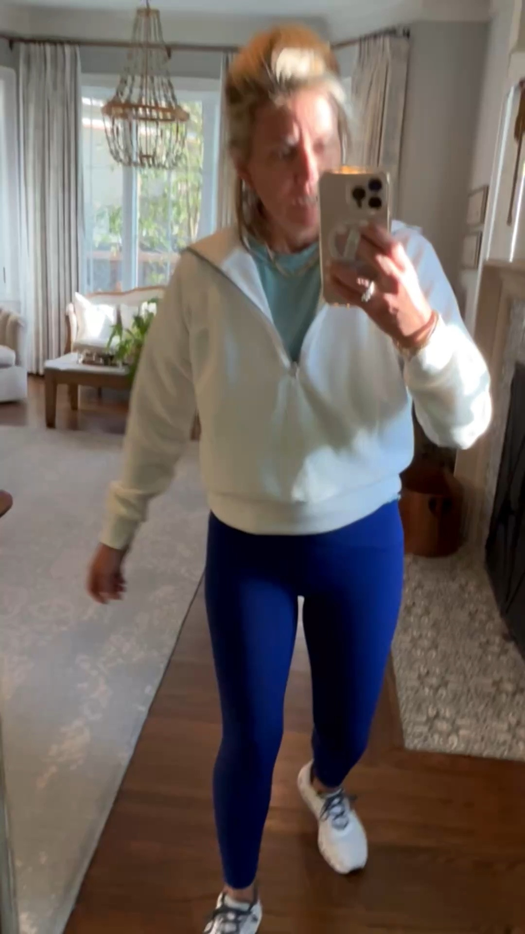 Going to move my body today! Wearing my go-to booty boost leggings (several colors on sale), fav tee from the zon & 1/2 zip in powder. 
Tee - small 
1/2 Zip - xs
Legging - small 7/8
Sneaker- 8 tts


#LTKmorningroutine #LTKmomlife #LTKselfcare