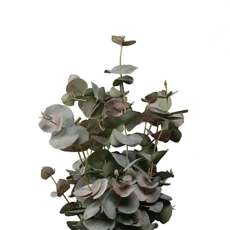 Home Decor Collection 21" Artificial Flora Bunda Eucalyptus in Sand White Ceramic Vase - Walmart.... | Walmart (US)