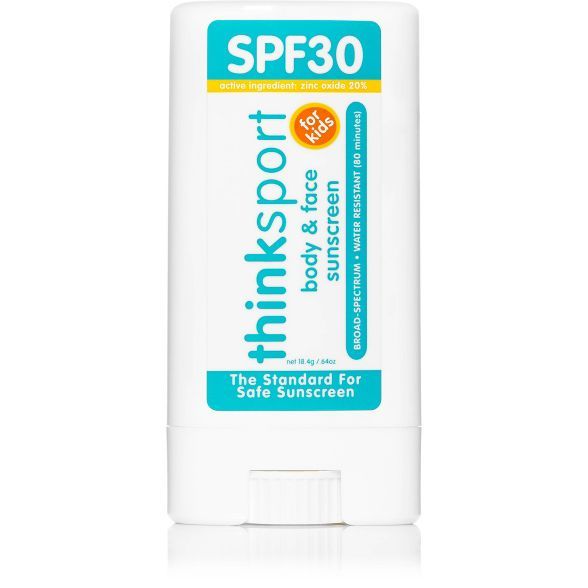 Thinksport Kids Mineral Sunscreen Stick - SPF 30 - 0.64oz | Target