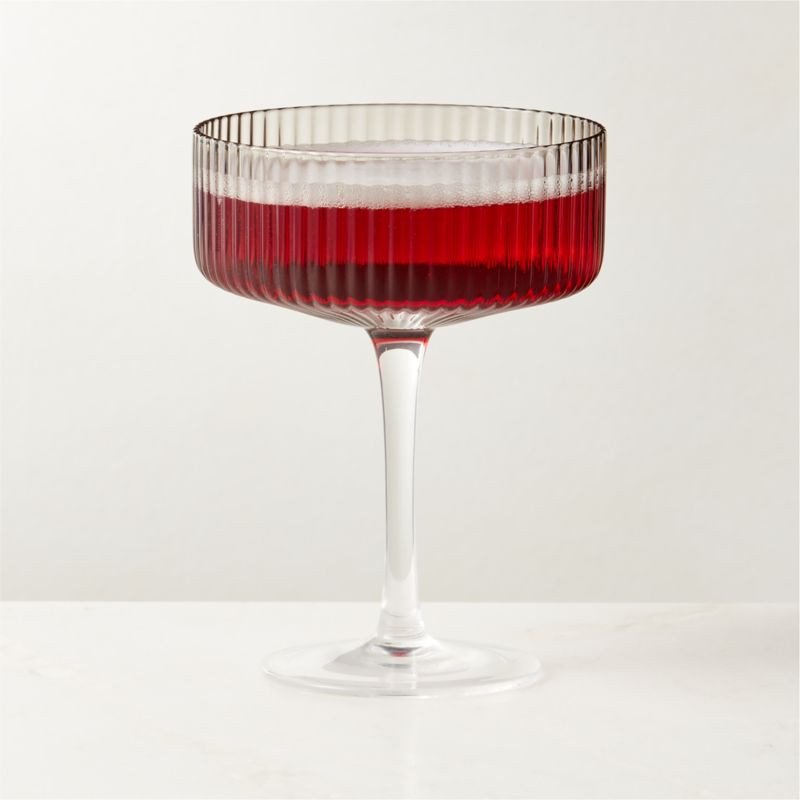 Eve Smoke Coupe Cocktail Glass + Reviews | CB2 | CB2