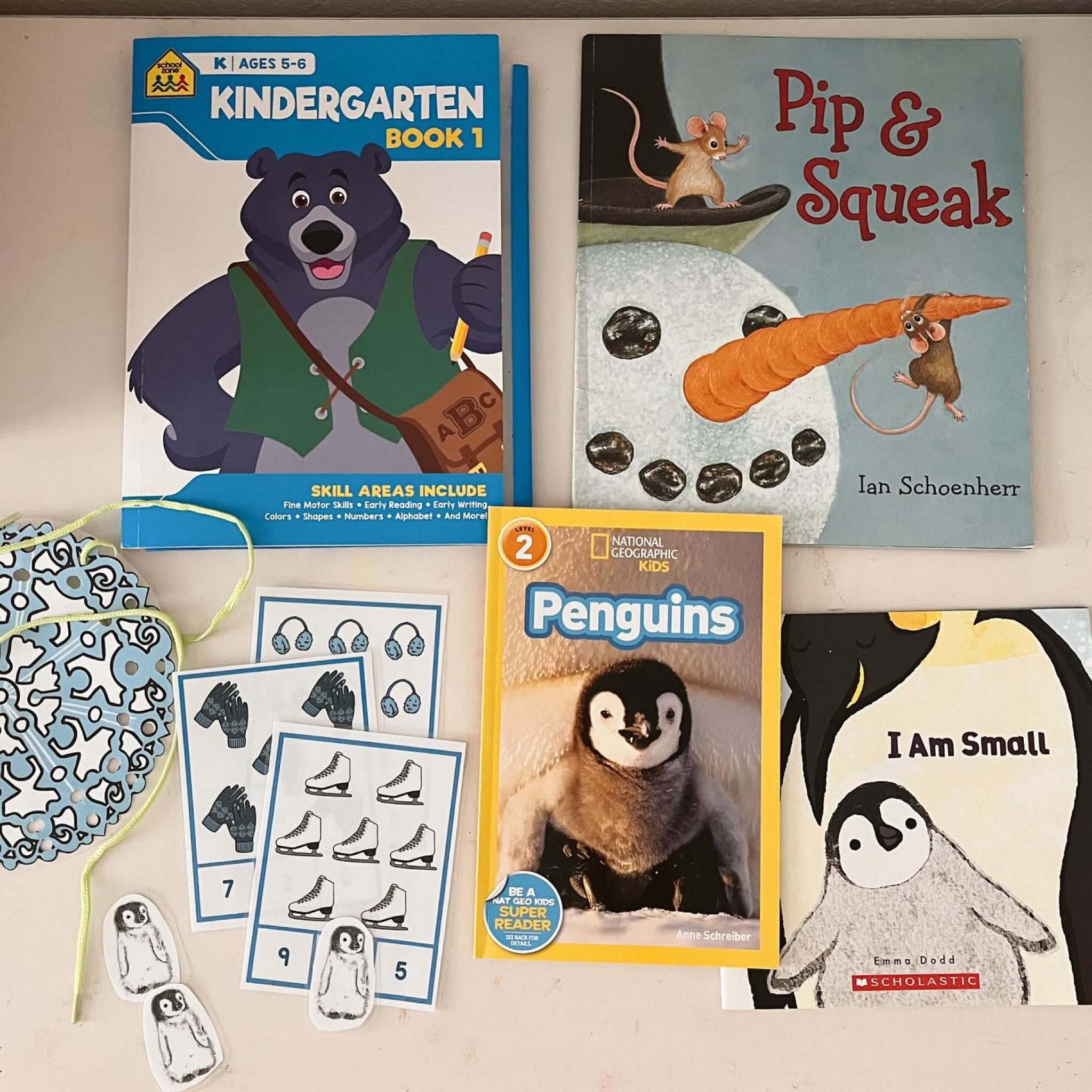 Letter P review and learning about the differences between the north pole on the south pole!