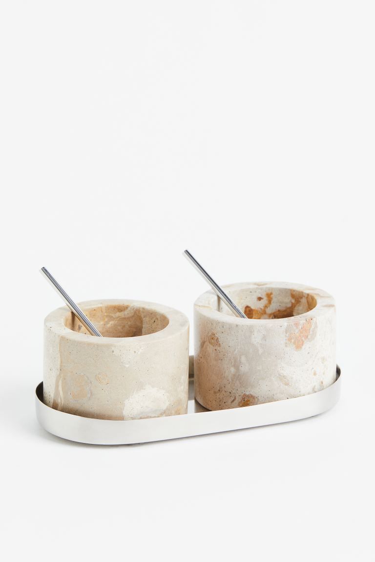 Stone Salt and Pepper Bowls | H&M (US)