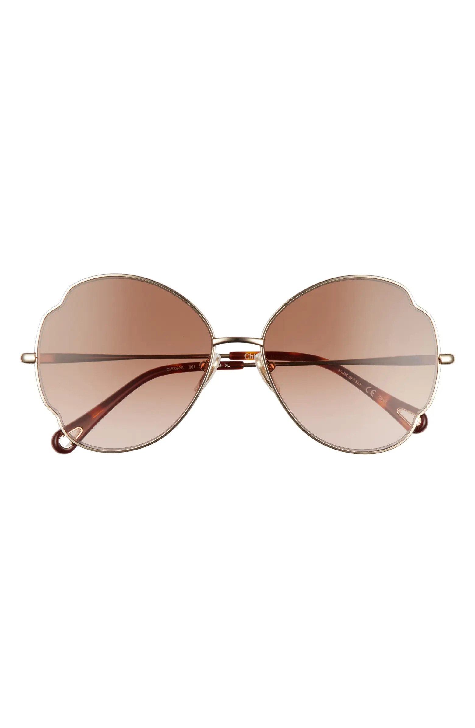 Chloé 60mm Gradient Butterfly Sunglasses | Nordstrom | Nordstrom