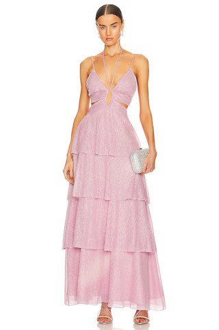 Line & Dot Sophie Maxi Dress in Blush from Revolve.com | Revolve Clothing (Global)