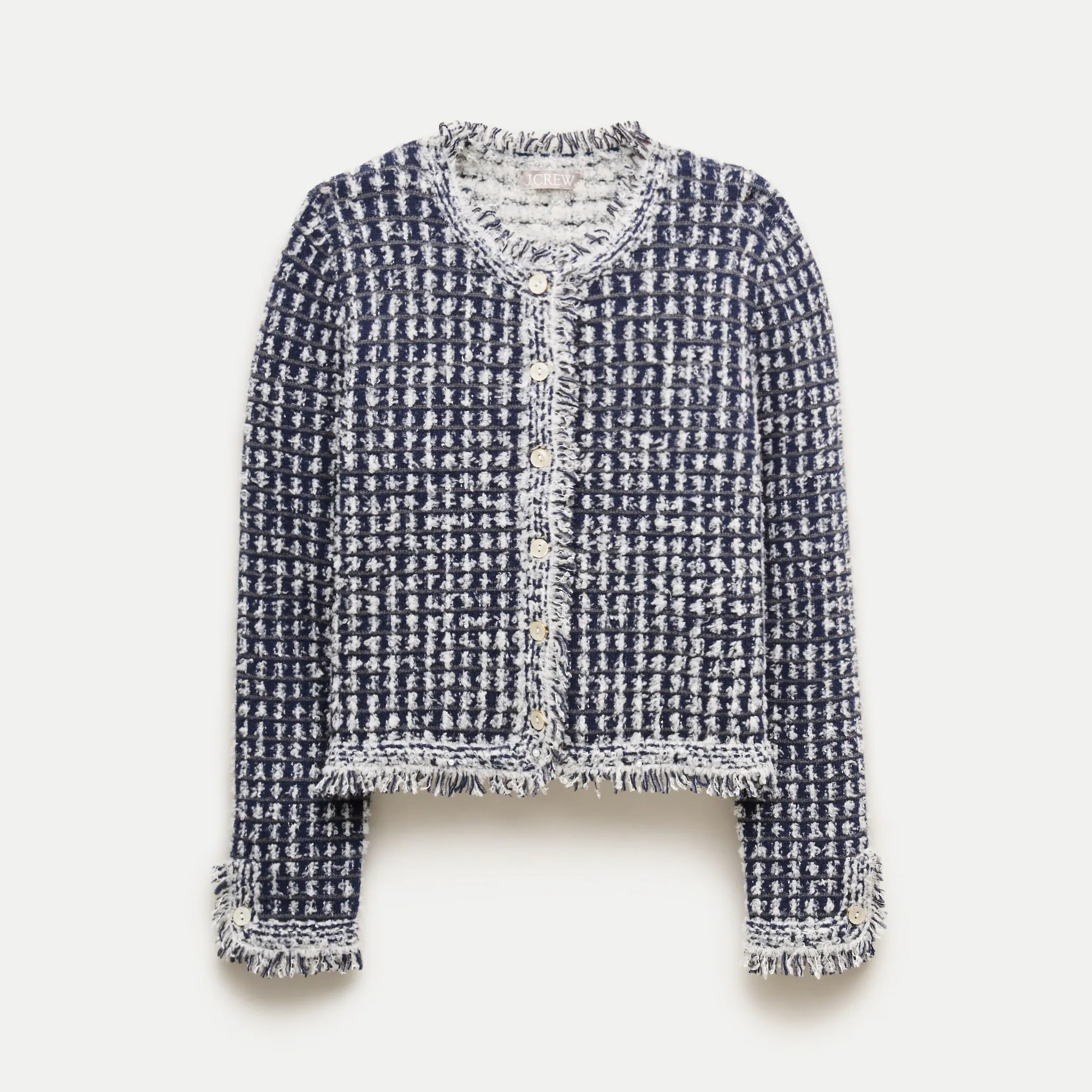 Sweater-jacket in textured merino wool blend | J. Crew US