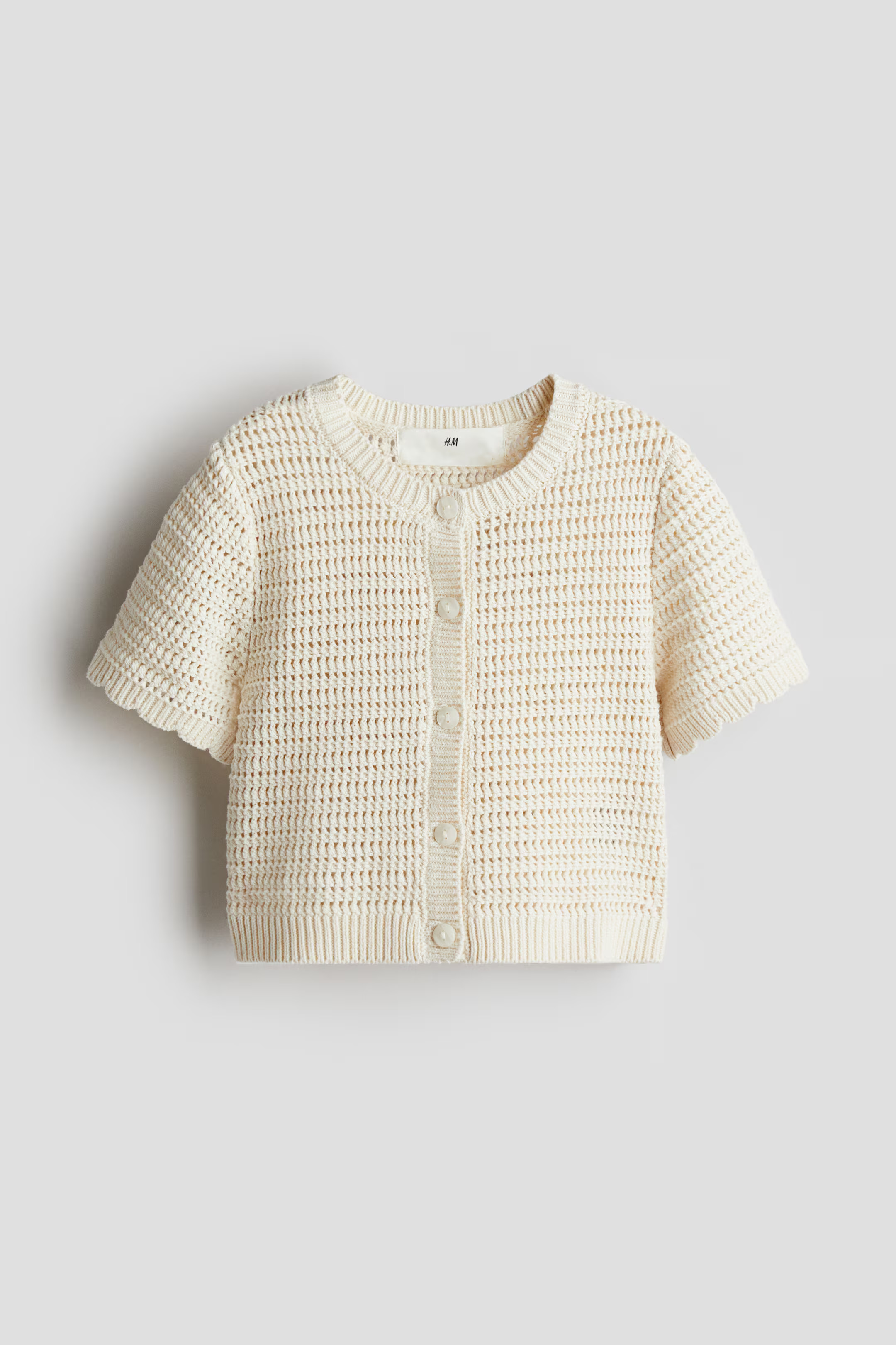 Pointelle-knit cardigan | H&M (UK, MY, IN, SG, PH, TW, HK)