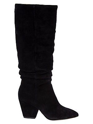 Point-Toe Suede Knee-High Boots | Saks Fifth Avenue OFF 5TH (Pmt risk)