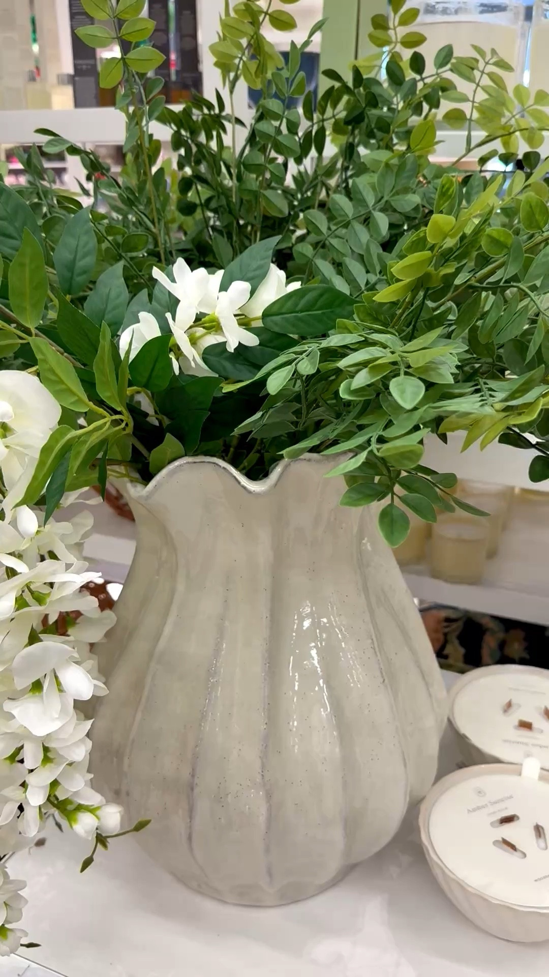 There’s just something about a dramatic faux flower arrangement in a beautiful vase. Looks like spring! 🌿

This ceramic vase features a soft cream color with pleats or ruffles, and is perfect for faux stems or fresh flowers. 

And if you’re a mosaic artist, this would also make a fun substrate for your tile work. For mosaic tips, tutorials + inspiration please visit my YouTube channel: YouTube.com/julieweilbacher, and follow @julieweilbacher on Instagram.

#ceramicvase #offwhitevase #springhomedecor #target #fauxflowervase #eastertablescape #mosaic #freshflowervase #pleatedvase #ruffledvase 

#LTKSeasonal #LTKHome