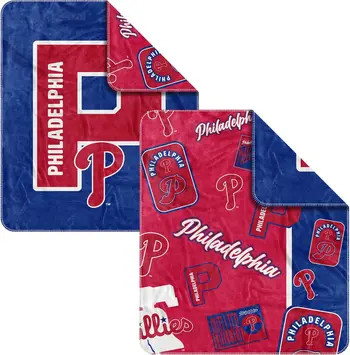 LOGO BRANDS Philadelphia Phillies 50" x 60" Dream Weave Throw Blanket | Nordstrom | Nordstrom