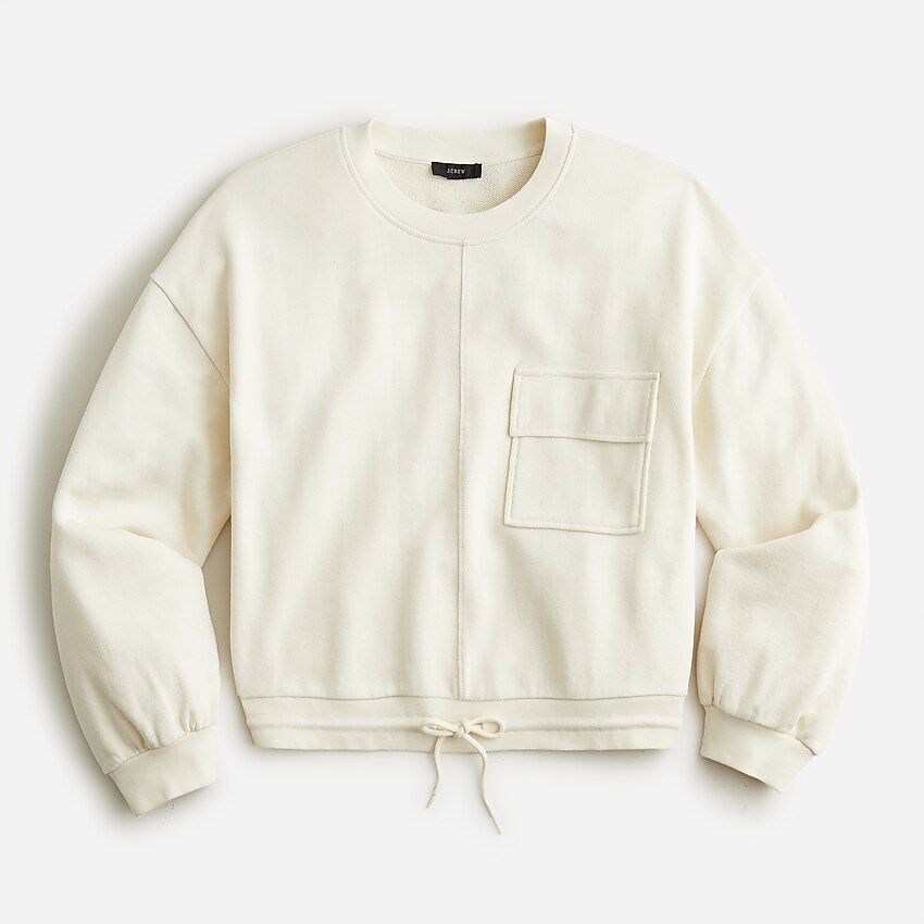 University terry patch pocket sweatshirt | J.Crew US