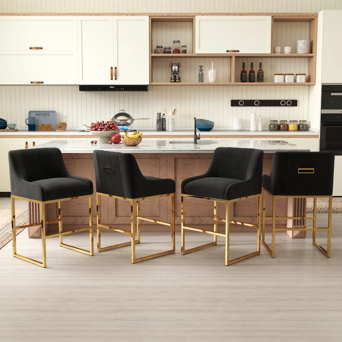 Zanthia Upholstered Counter Stool | Wayfair North America