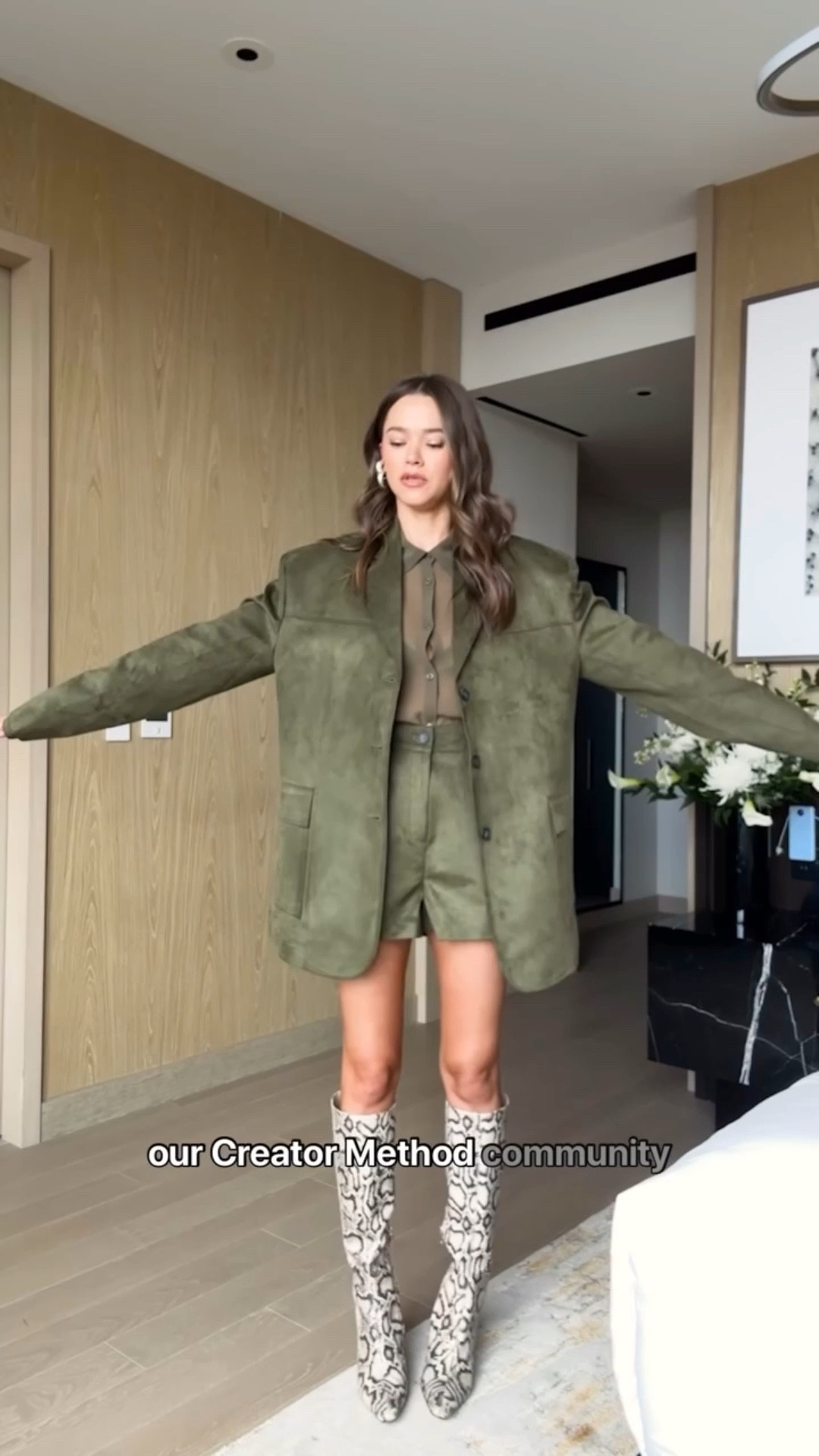 NYC energy is unmatched- especially when I’m getting ready for our first Creator Method member event! 

My exact suede set is from The Frankie Shop but linking similar below! 🤍

#LTKStyleTip #LTKWatchNow