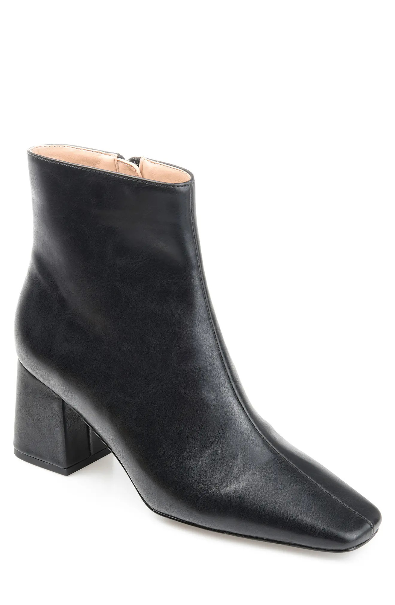 Journee Collection Haylinn Vegan Leather Bootie in White at Nordstrom Rack, Size 10 | Nordstrom Rack