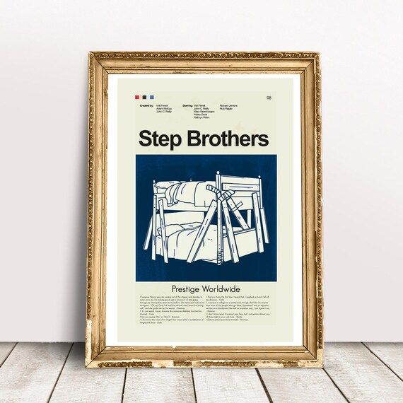 Step Brothers Mid-Century Modern Inspired Print | Etsy (US)