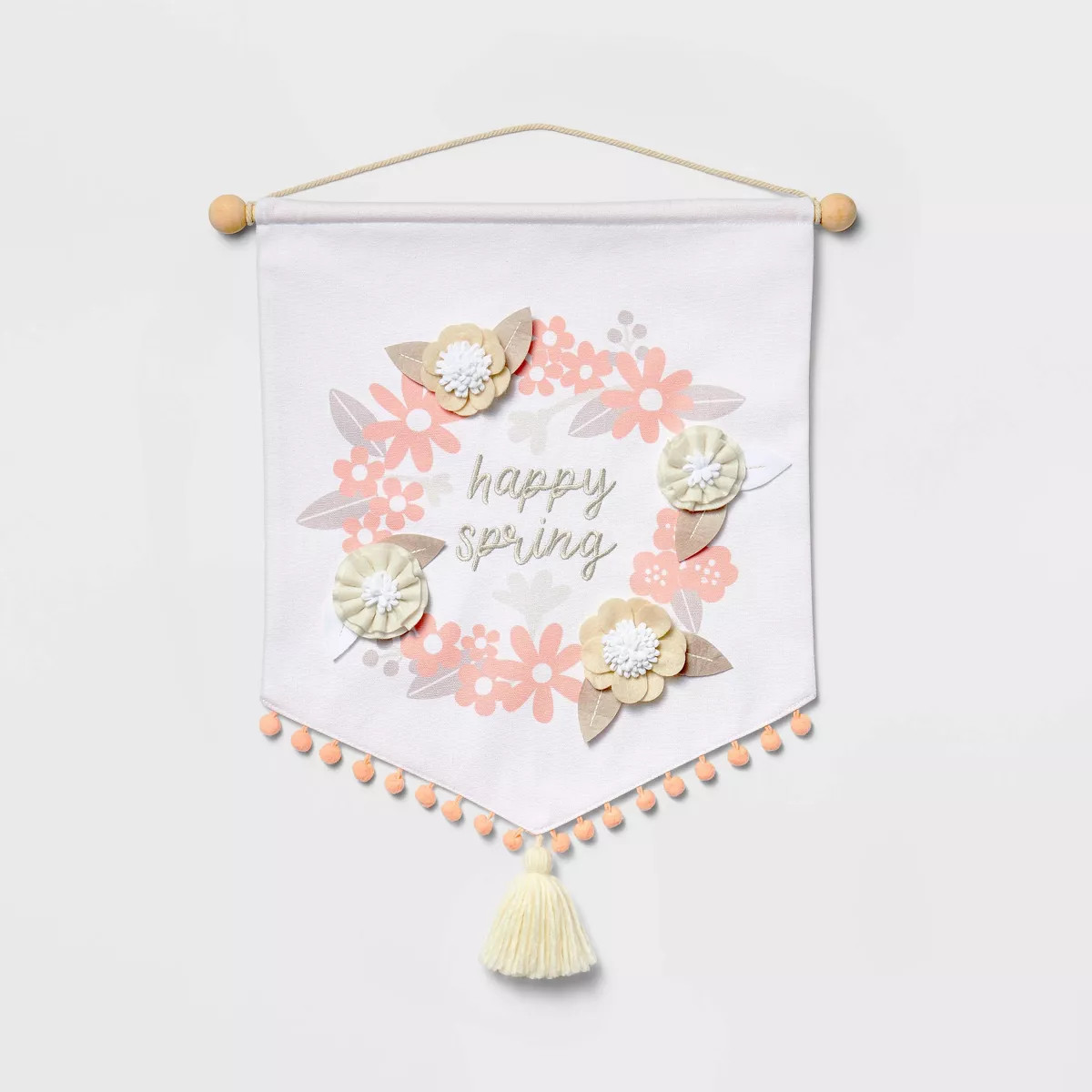 Fabric Easter Wall Hanging Art Happy Spring - Spritz™ | Target