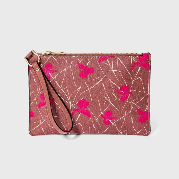 Floral Print Wristlet Pouch - A New Day™ | Target