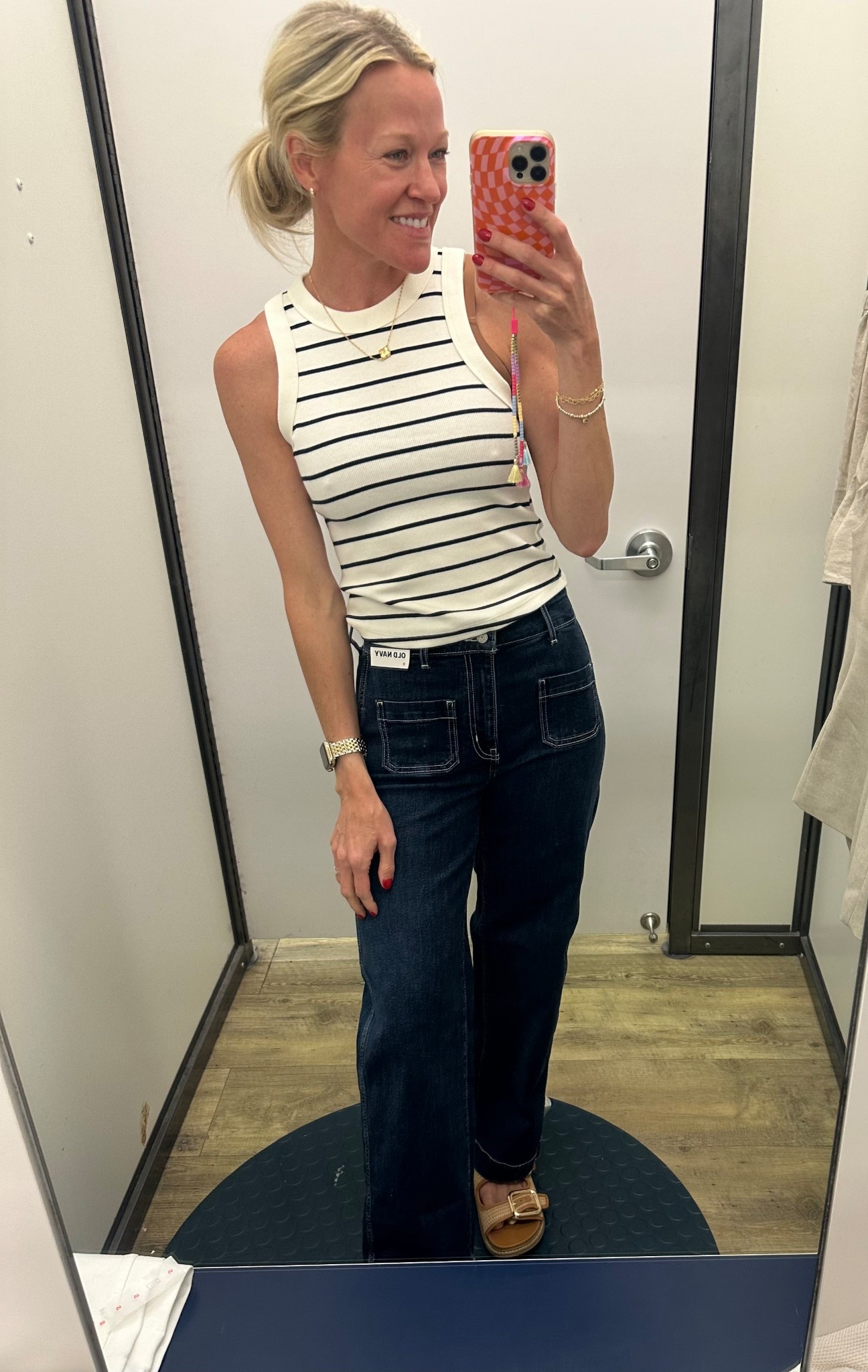 50% off everything at Old Navy! #oldnavy #oldnavyfinds #oldnavystyle @oldnavy #summeroutfits 

Tank- size small
Jeans- size 0

#LTKStyleTip #LTKSaleAlert #LTKFindsUnder50