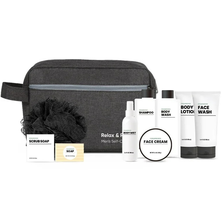 Body & Earth Spa Gift Baskets for Men, Cedar Scented Bath Set, Birthday Christmas Day Gift for Hi... | Walmart (US)