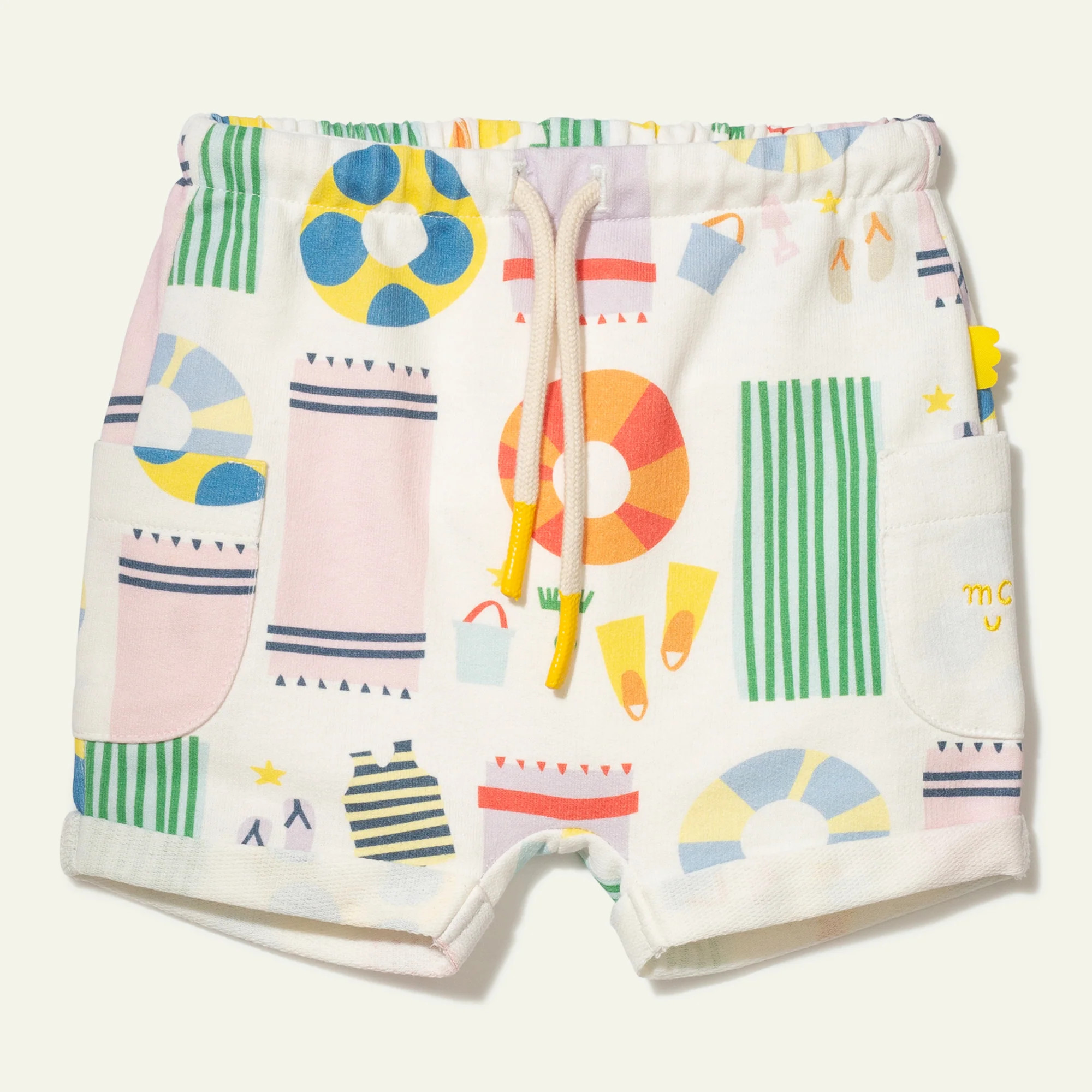 Recycled Cotton Beach Baby Short | Mon Coeur