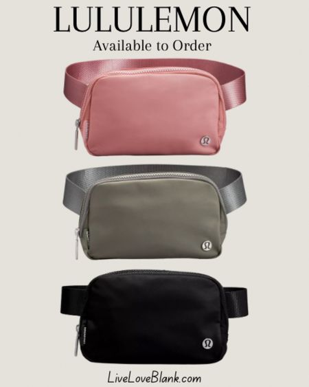 Lululemon belt bags available to order 
Valentine’s Day gift idea 



#LTKitbag #LTKFind #LTKGiftGuide