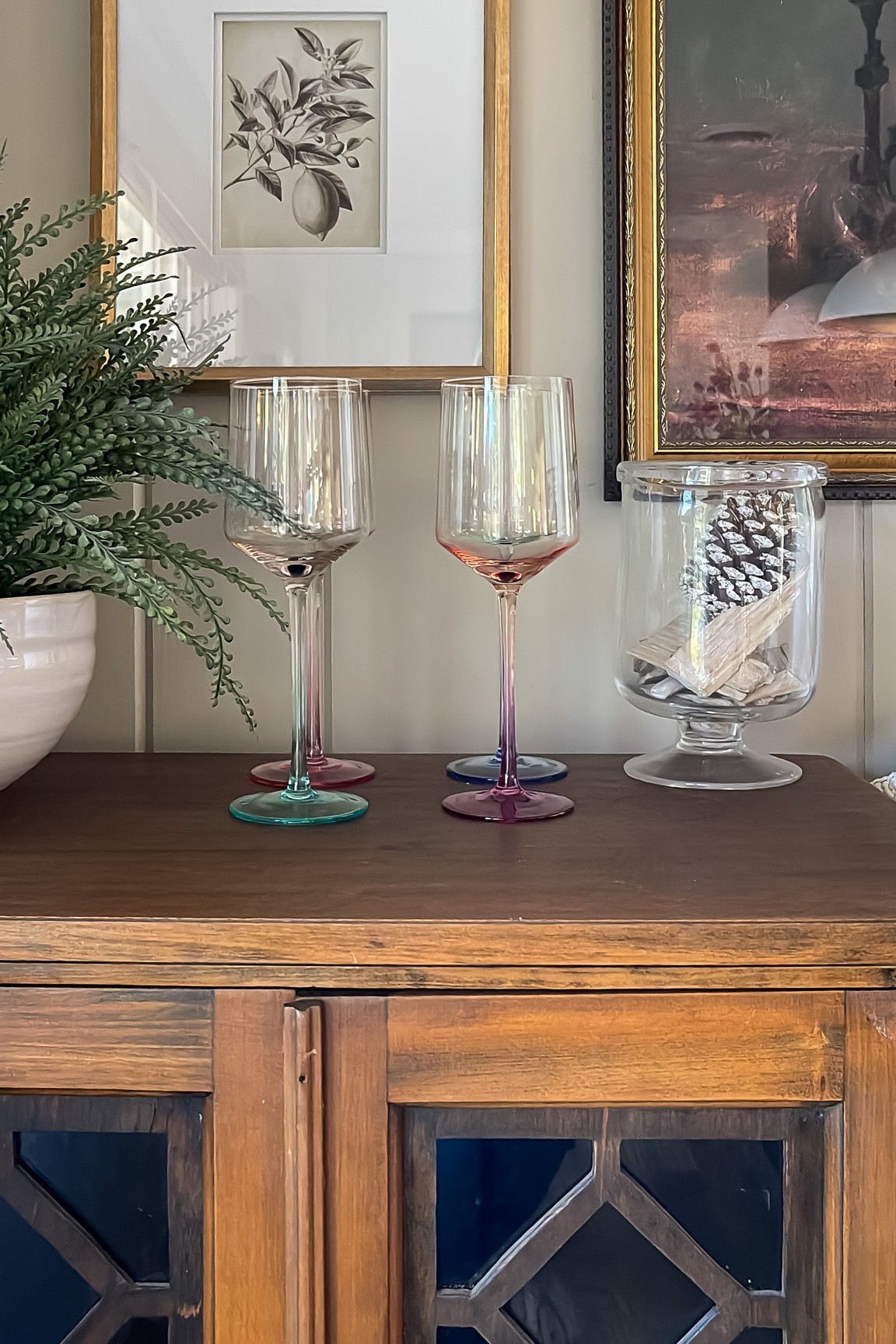 Hand blown wine glasses make a great gift for her. Shop small Etsy 

#LTKhome #LTKHoliday #LTKSeasonal