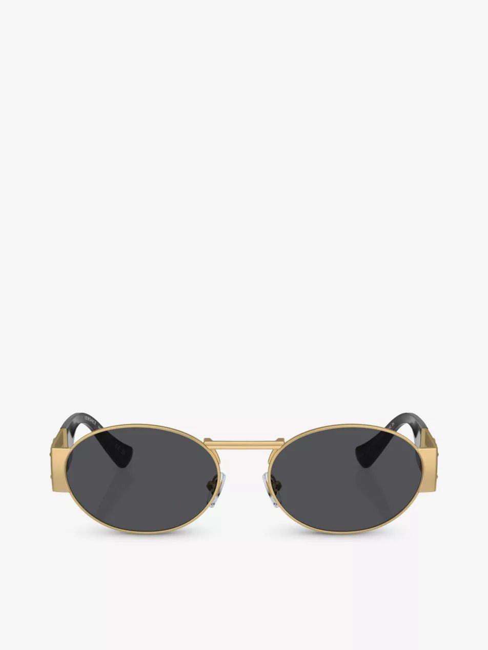 VE2264 oval-frame metal sunglasses | Selfridges